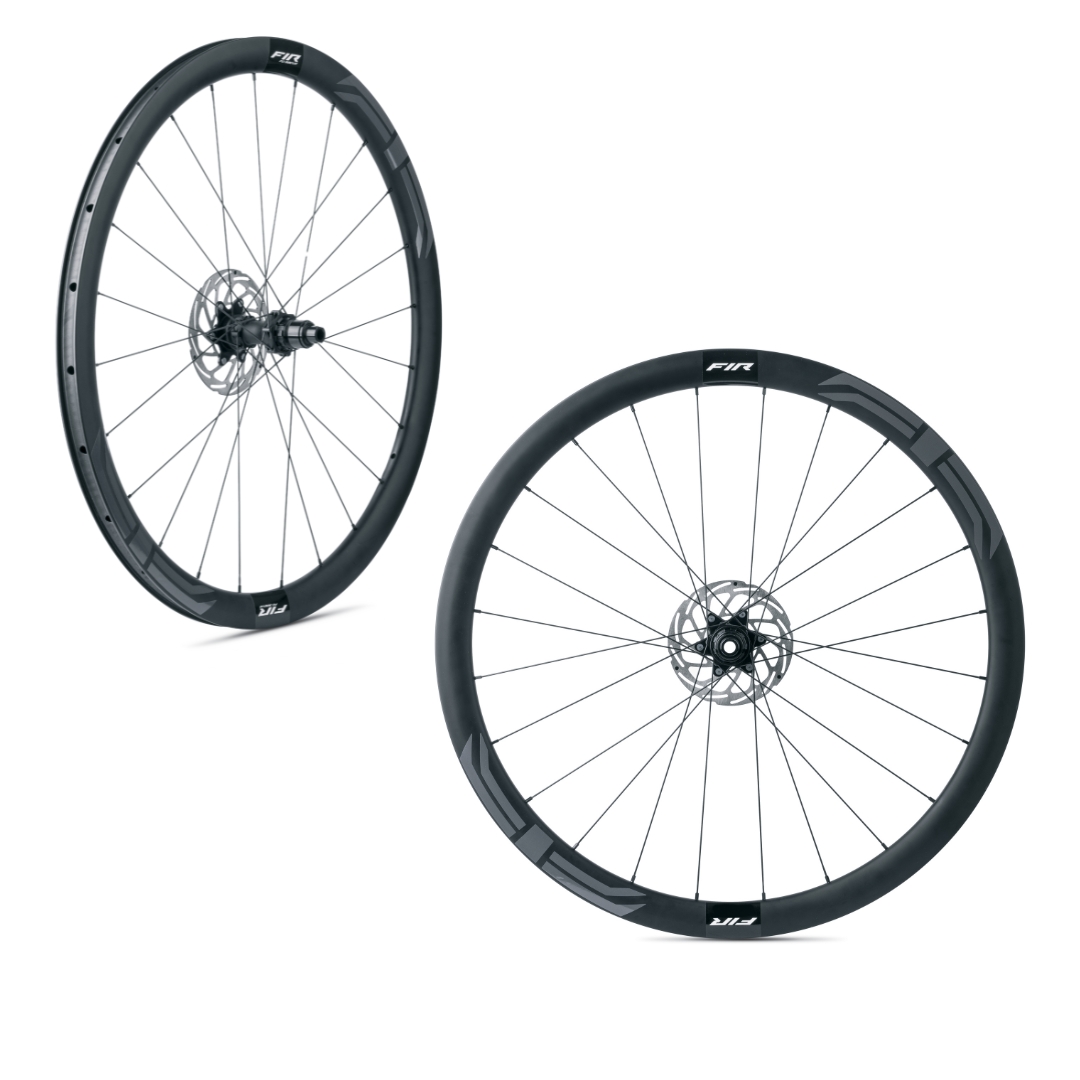 Coppia Ruote FIR FC EVO 38 Carbon Disk Road NERO
