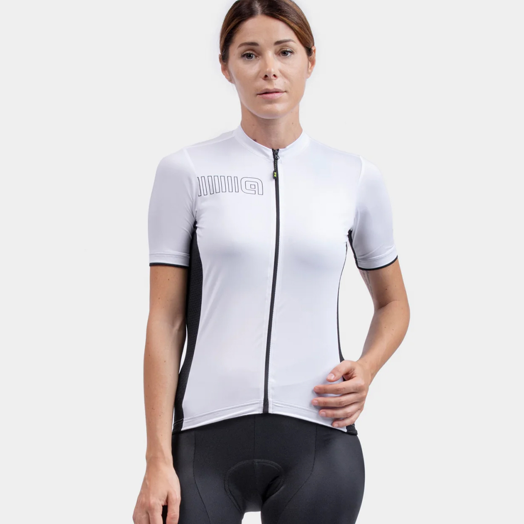 Maglia Maniche Corte Donna Alè COLOR BLOCK LADY BIANCO