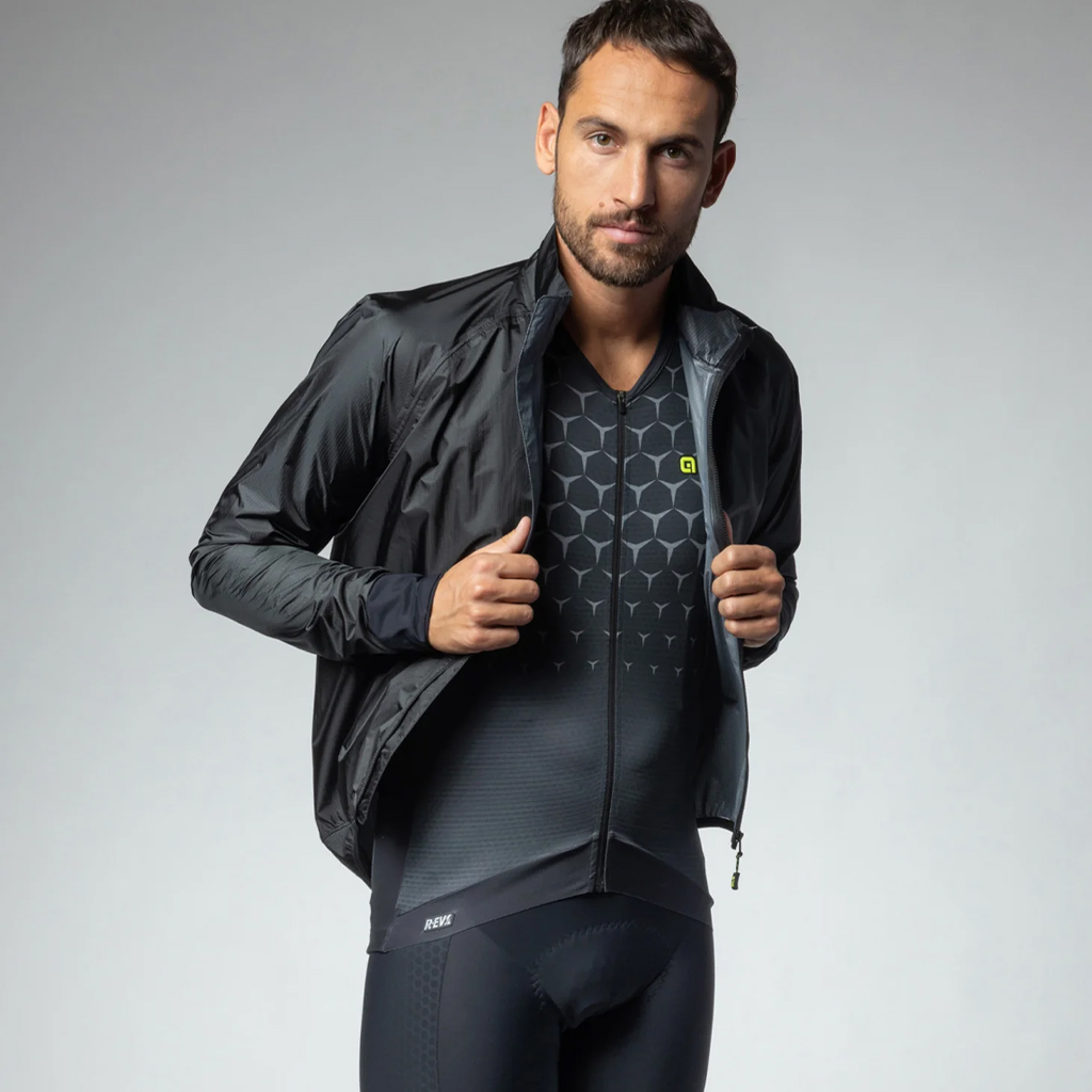 Giubbino Antipioggia Alè ELEMENTS NERO