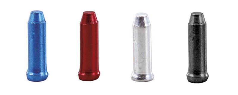 Terminali cavo freno Brakco Alluminio 1,6 mm.  NERO