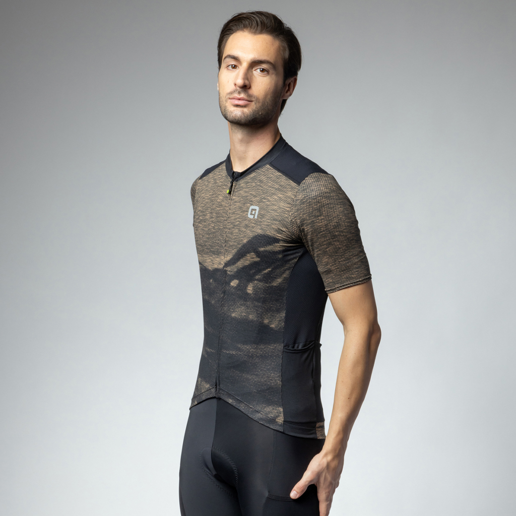 Maglia Gravel Maniche Corte Uomo Alè MOUNTAIN MARRONE