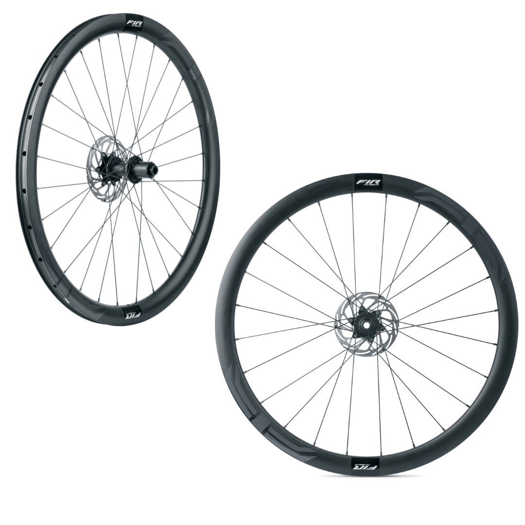 Coppia Ruote FIR FC 40G Gravel Carbon Disk NERO