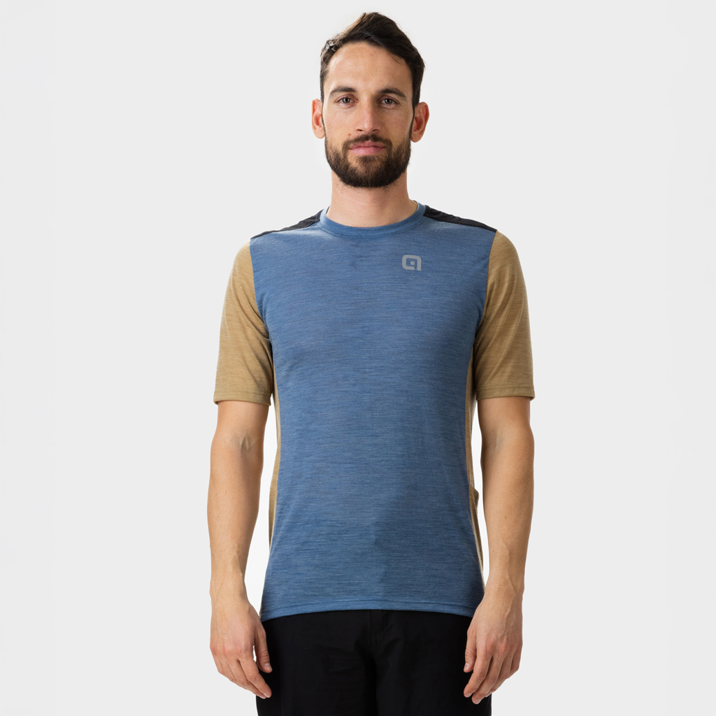 Maglia E-BIKE Maniche Corte Uomo Alè SONORA BLU