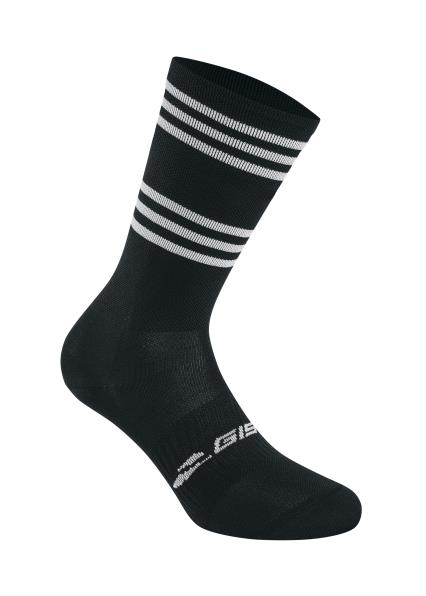 Calzino GIST Q-SKIN Stripes NERO - BIANCO
