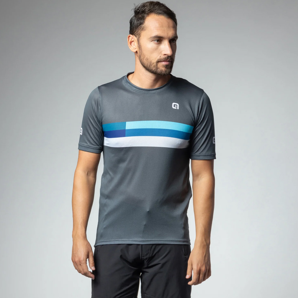 Maglia E-BIKE Maniche Corte Uomo Alè REGULATOR GRIGIO