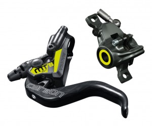 freno a disco Magura MT8 idr. - nero/carbonio, 1-dito