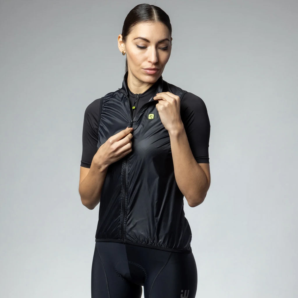 Gilet Smanicato Antivento Alè VENTO 2.0 LADY NERO