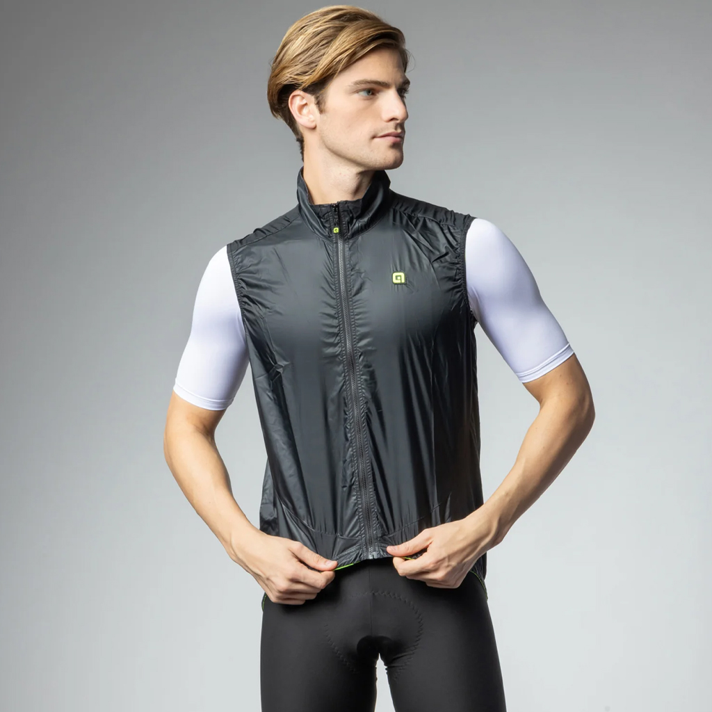 Gilet Smanicato Antivento Alè LIGHT PACK ALE' NERO