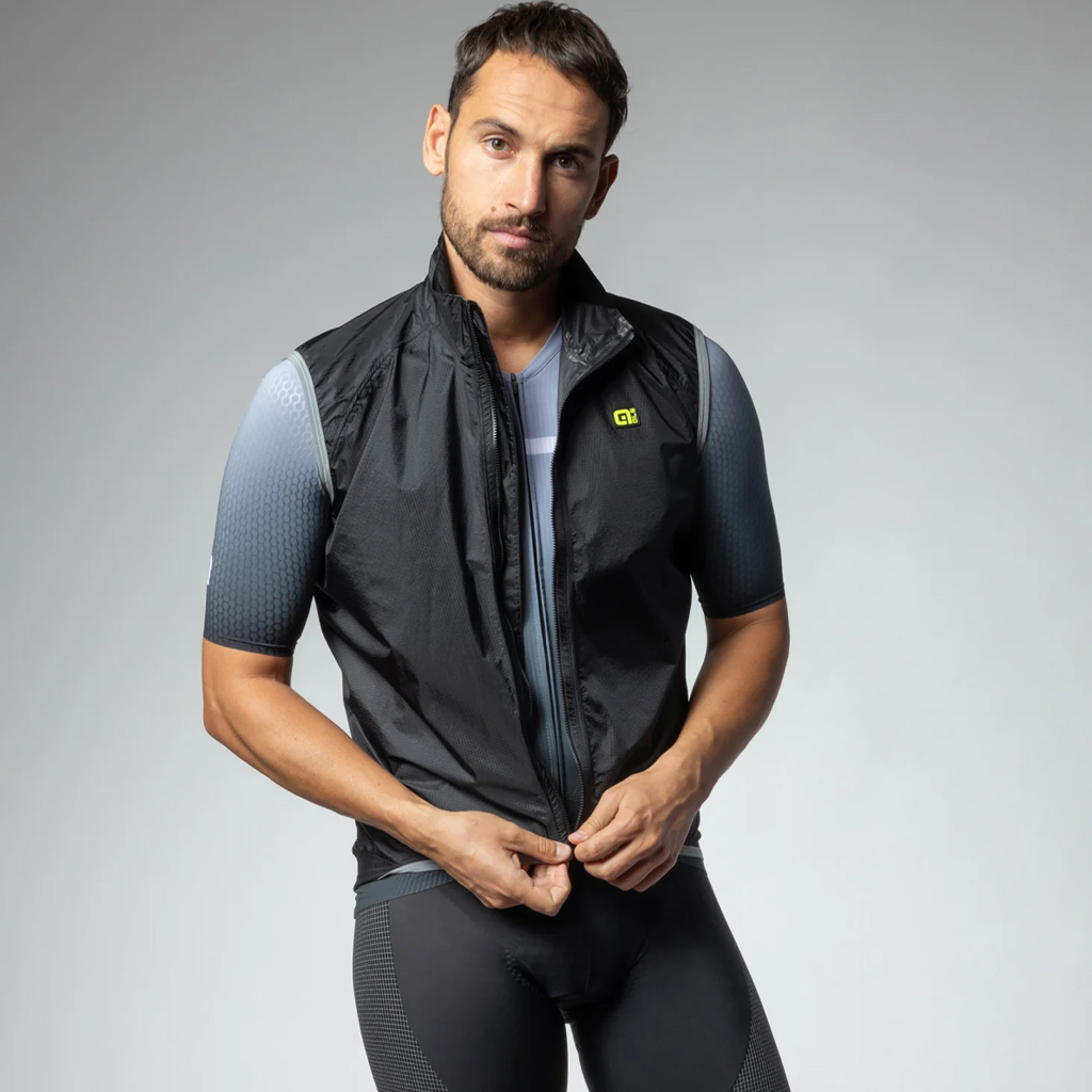 Gilet Smanicato Antipioggia Alè ELEMENTS NERO