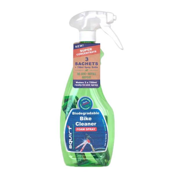Detergente Squirt Bio-Bike Cleaner vuoto 750 ml. con 3 ricariche  