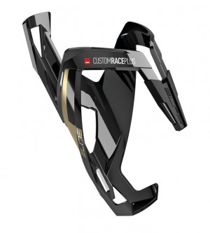 Supporto borraccia Elite CustomRacePlus - nero lucido/oro