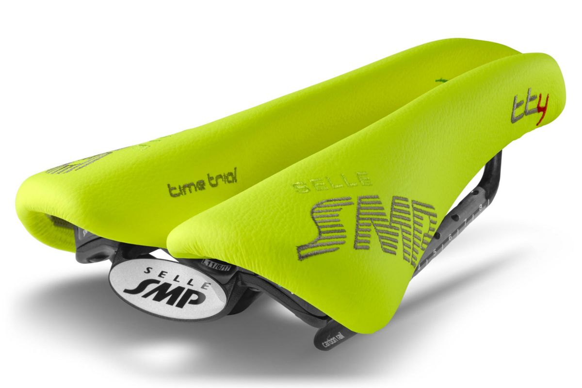 Sella SMP Time Trial TT4 Carbon  GIALLO FLUO