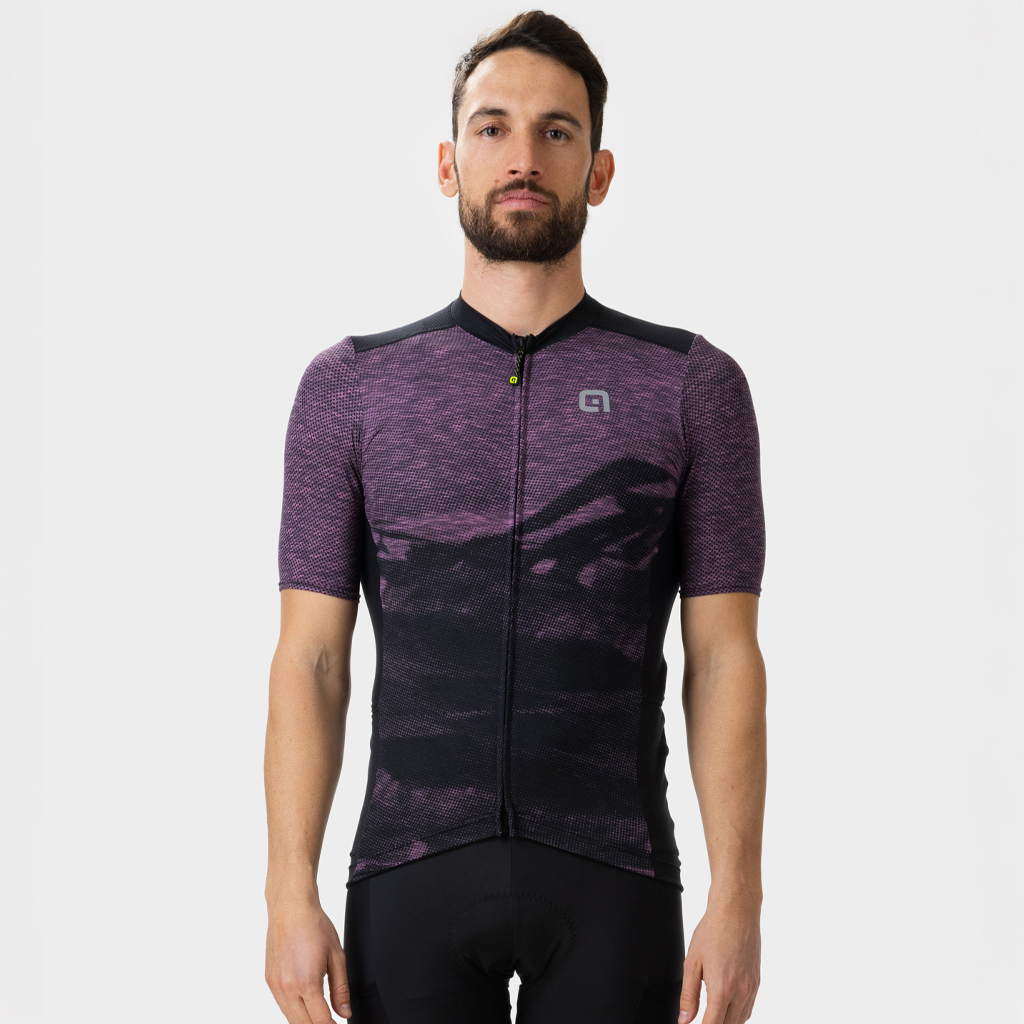 Maglia Gravel Maniche Corte Uomo Alè MOUNTAIN ROSA