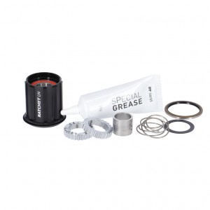 Kit di modifica DT Swiss mozzo post. - Alluminio, 3 Pawl in Ratchet, Shimano