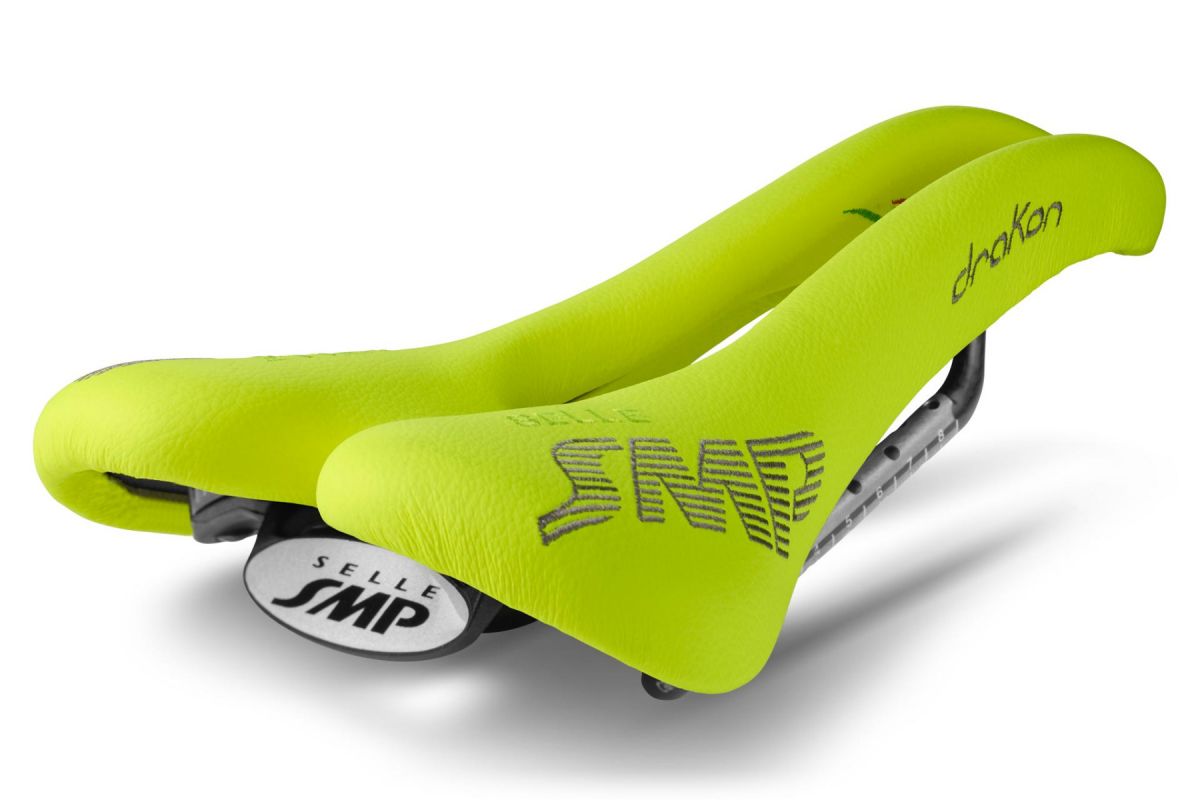 Sella SMP DRAKON Carbon  GIALLO FLUO