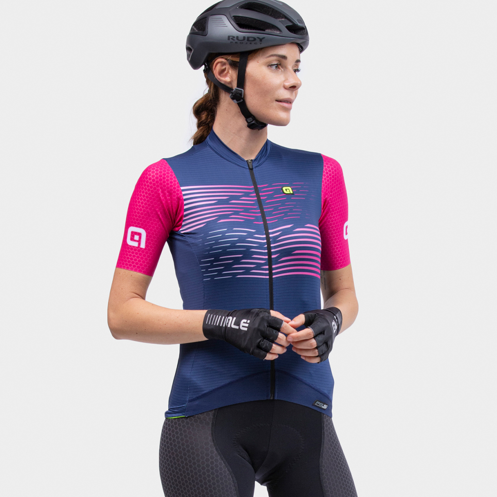 Maglia Maniche Corte Donna Alè LOGO LADY FUCSIA