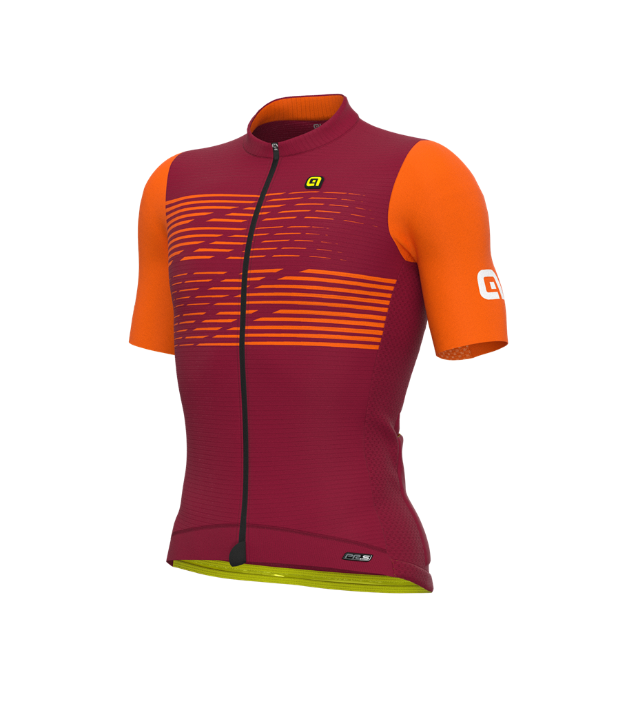 Maglia Maniche Corte Uomo Alè LOGO BORDEAUX