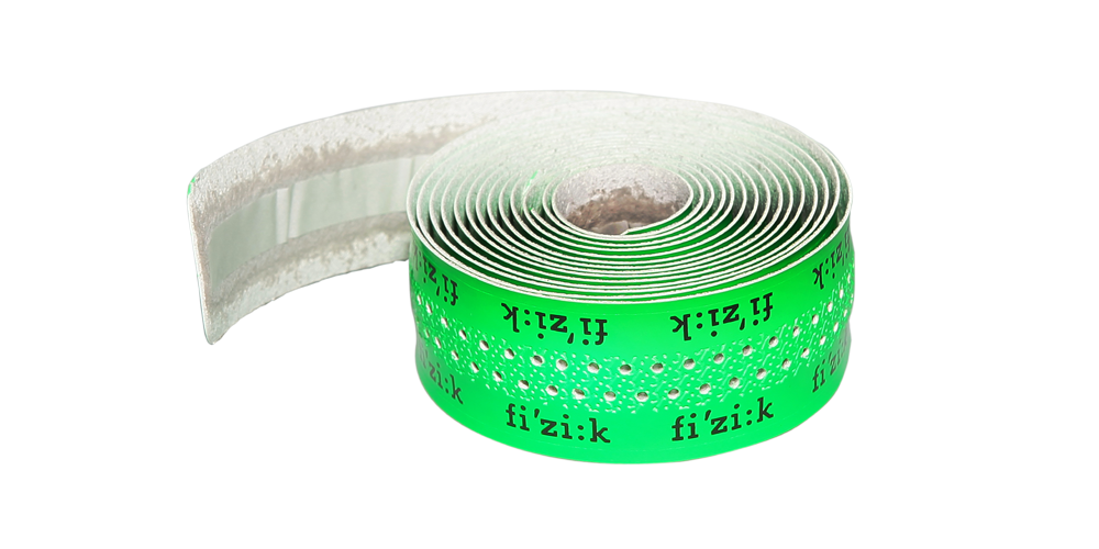 Nastro manubrio Fizik Superlight Glossy 2 mm. GREEN FLUO WITH LOGOS