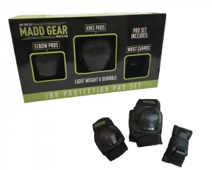 Set ginocchiere Madd Gear - nero, T. S Junior