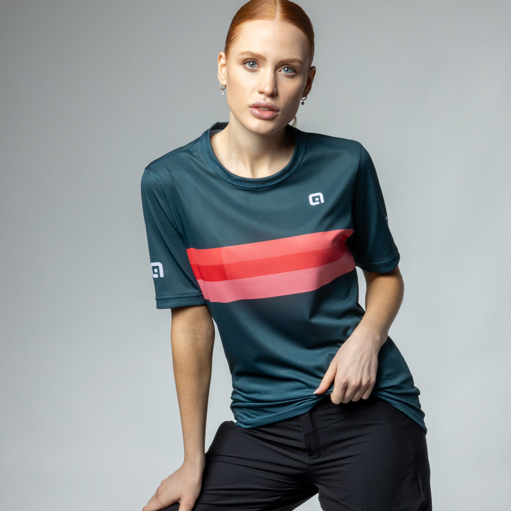 Maglia E-bike Maniche Corte Donna Alè REGULATOR LADY VERDE FOGLIA