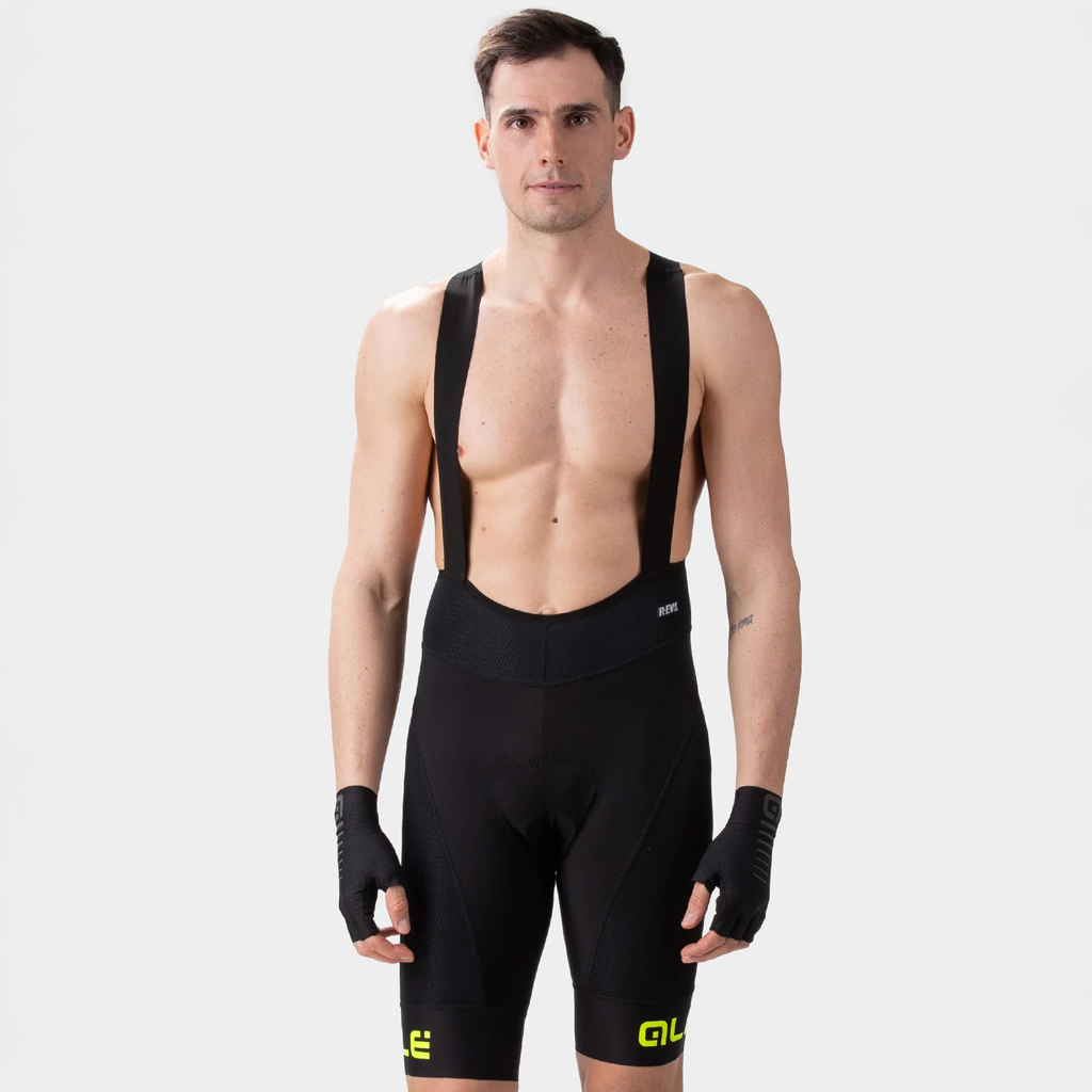 Salopette Uomo Alè AGONISTA PLUS NERO-GIALLO FLUO