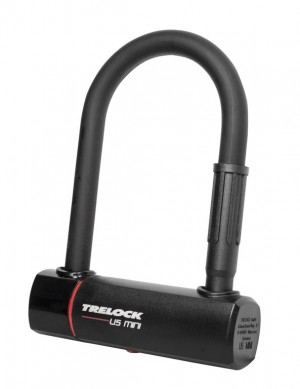 Lucc. ad arco Trelock U5 Mini - 8,3x14cm, Ø15mm, nero