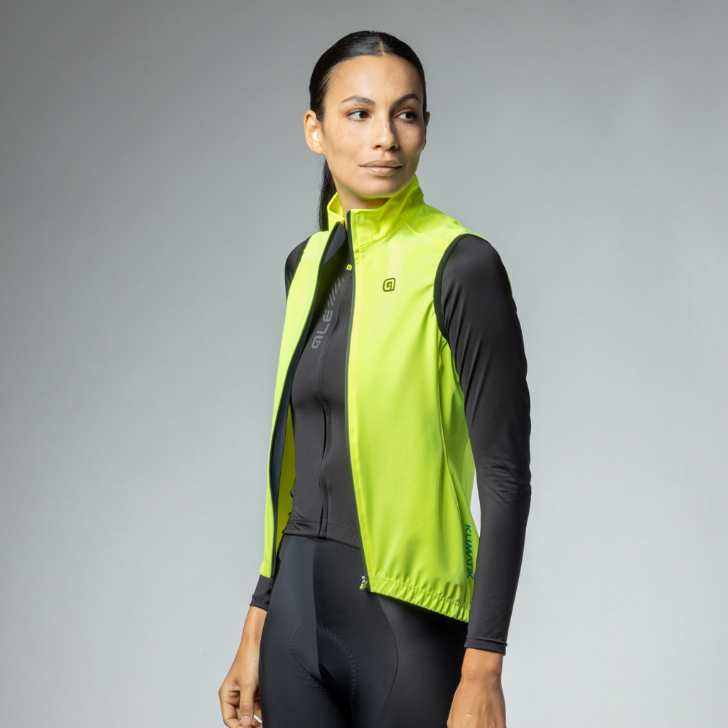 Gilet Smanicato Antipioggia Alè RACING LADY GIALLO FLUO