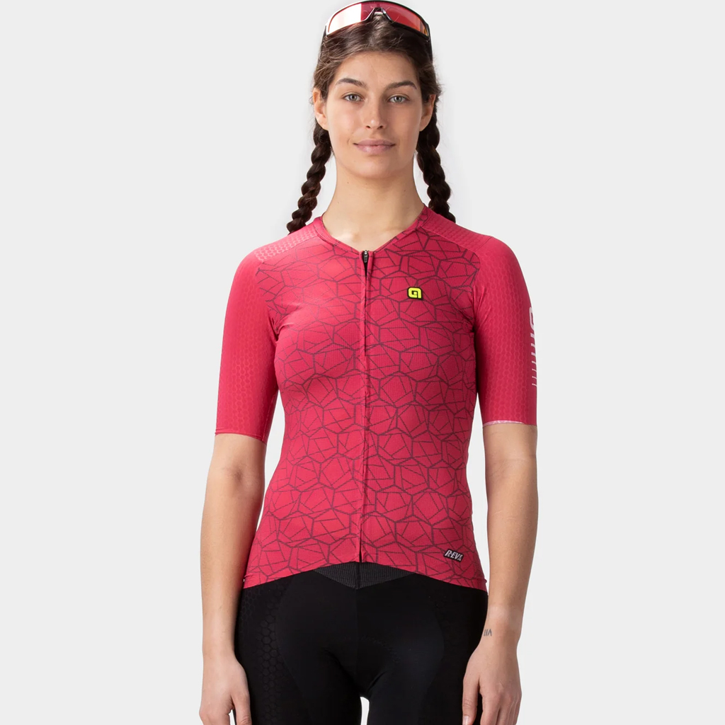 Maglia Maniche Corte Donna Alè VELOCITY LADY BORDEAUX