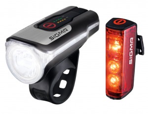 Set luci LED a batteria Sigma Aura80 USB - Blaze incl.