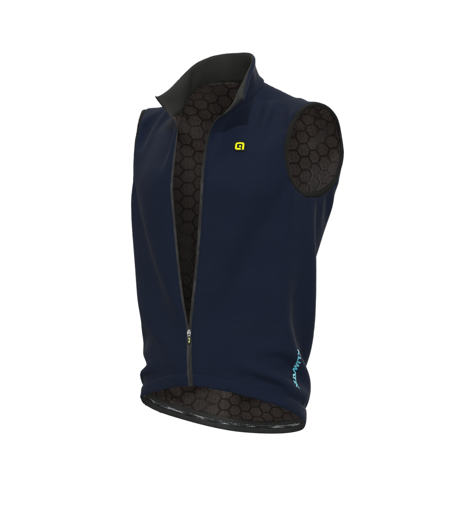 Gilet Smanicato Antipioggia Uomo Alè GRAPHENE DWR BLU MARINO