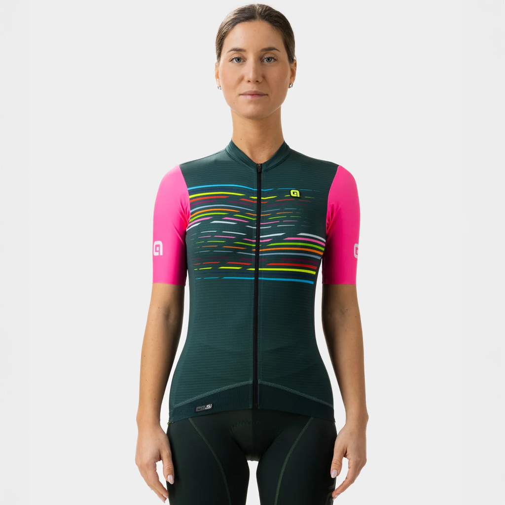 Maglia Maniche Corte Donna Alè LOGO LADY VERDE SCURO