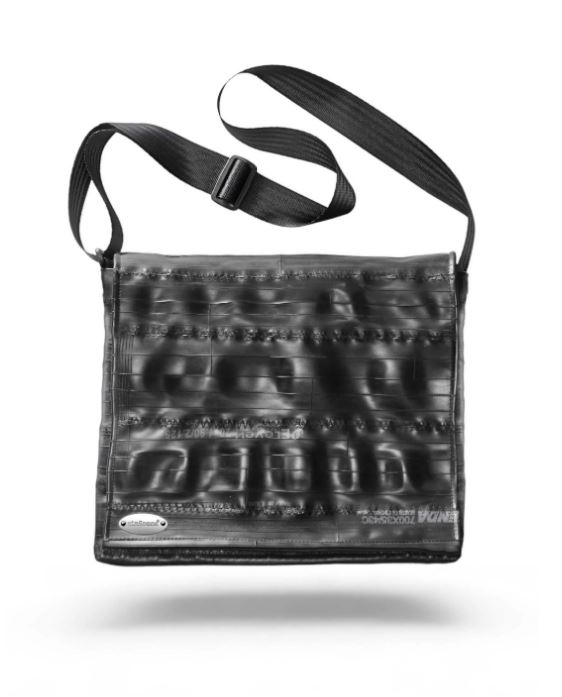 Borsa Messenger in camera d'aria Cingomma  