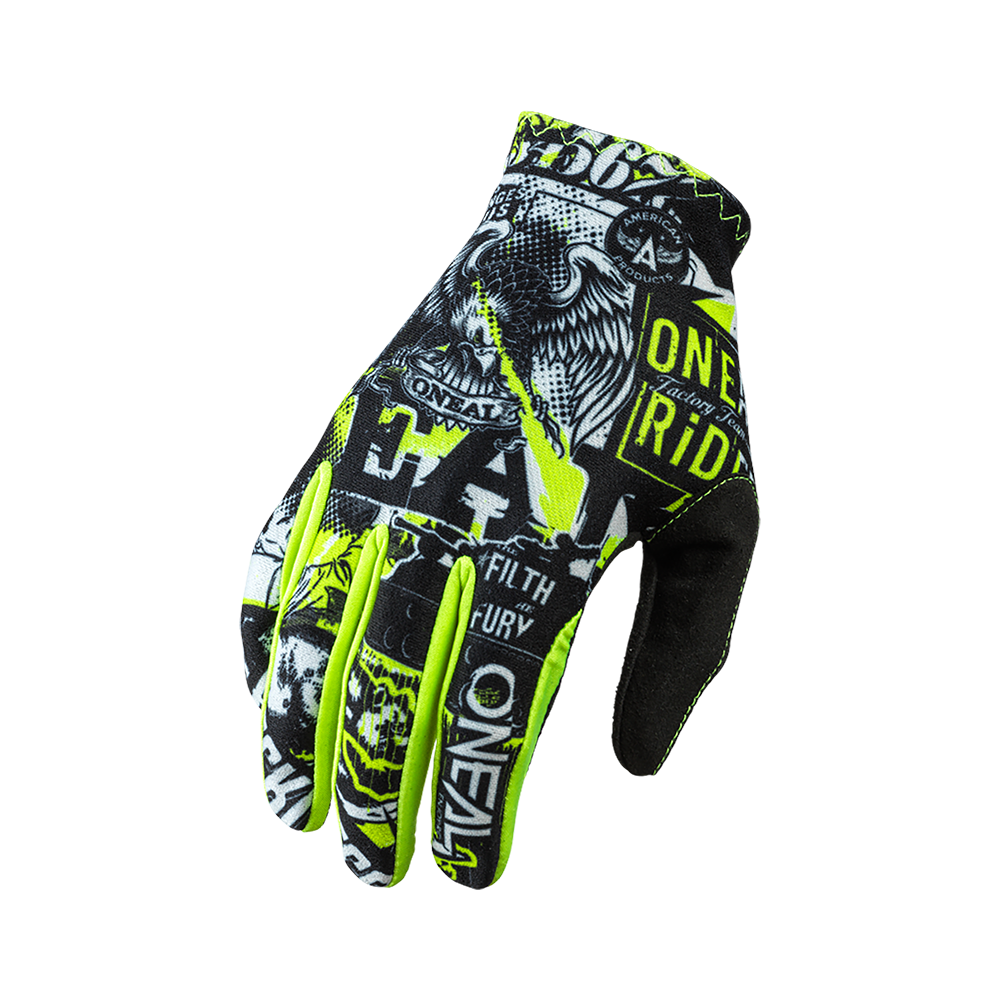 Guanti O'Neal MATRIX YOUTH Attack BLACK/NEON YELLOW