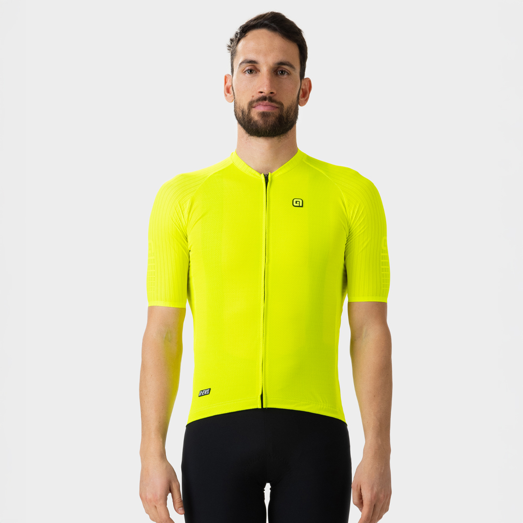 Maglia Maniche Corte Uomo Alè SILVER COOLING GIALLO FLUO