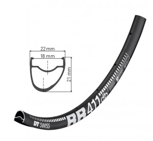 Cerchi DT Swiss RR 411 asimm. DB 29