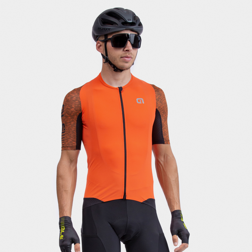 Maglia Gravel Maniche Corte Uomo Alè ATTACK OFF ROAD 2.0 ARANCIO
