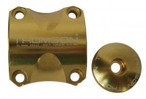 Morsetto maubrio Kit Thomson - Elite X4 MTB 31,8 oro