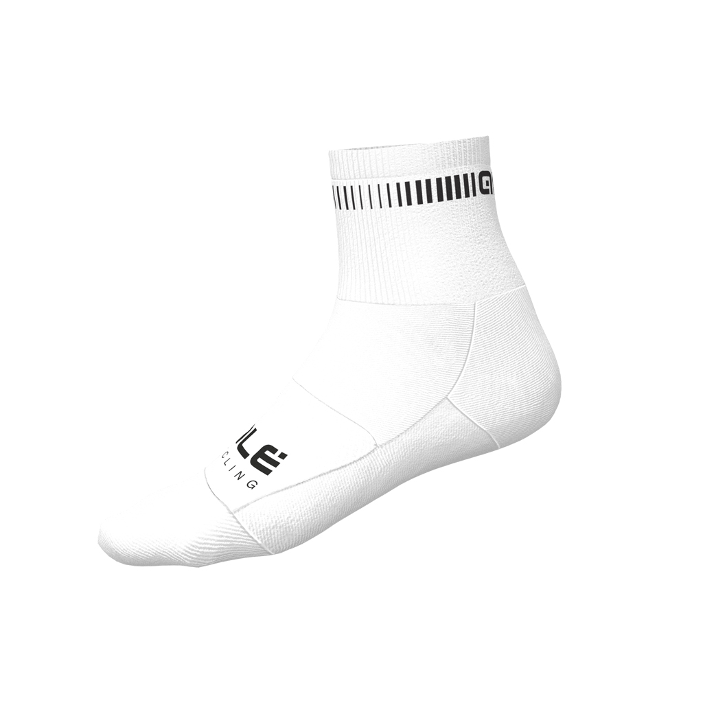 Calzino Alè LOGO Q-SKIN BIANCO