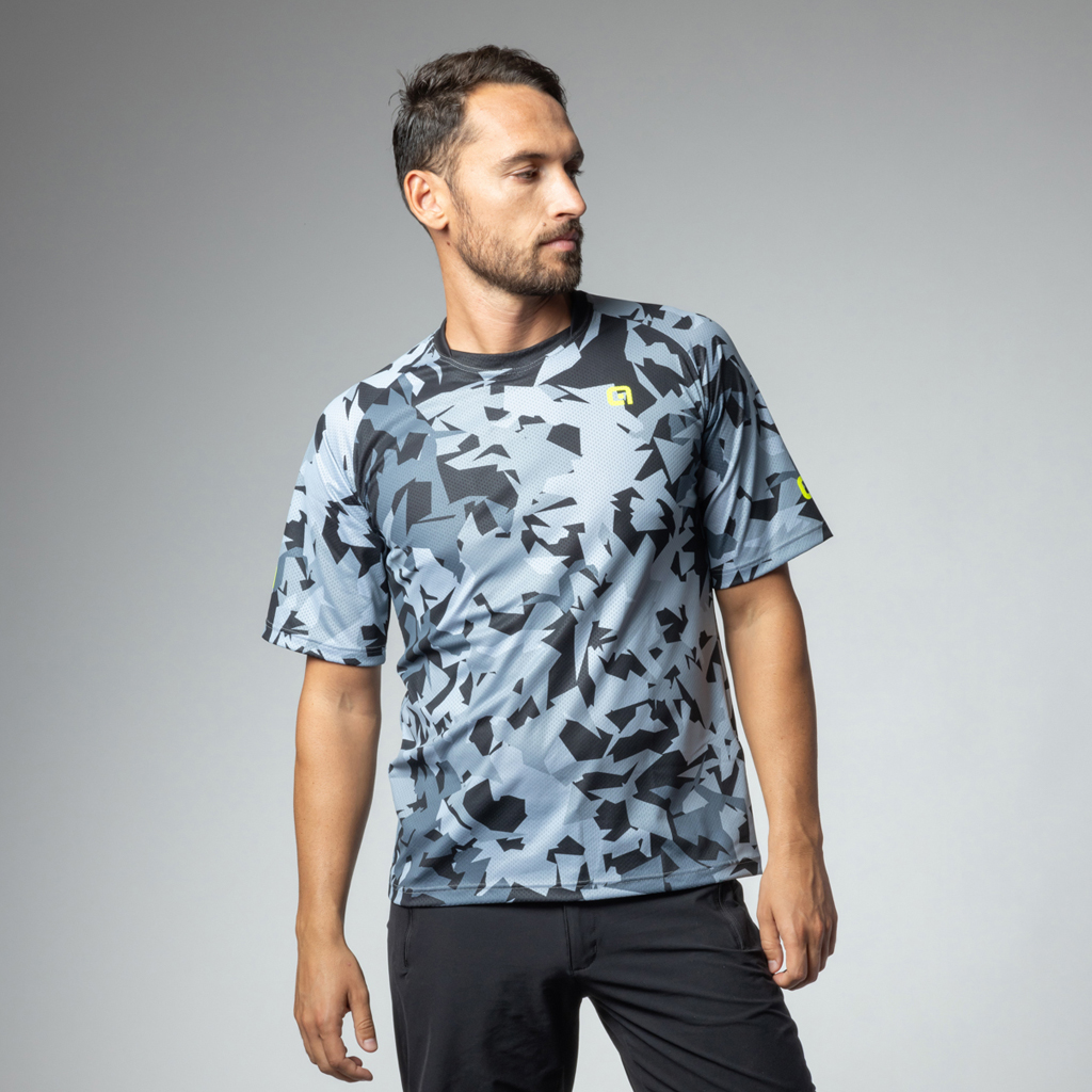 Maglia MTB Maniche Corte Uomo Alè CORNER GRIGIO