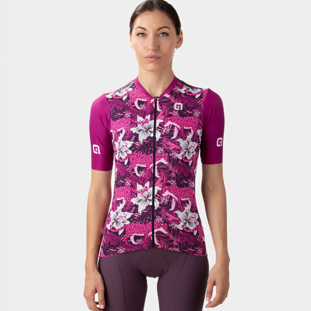 Maglia Maniche Corte Donna Alè HIBISCUS LADY VIOLA