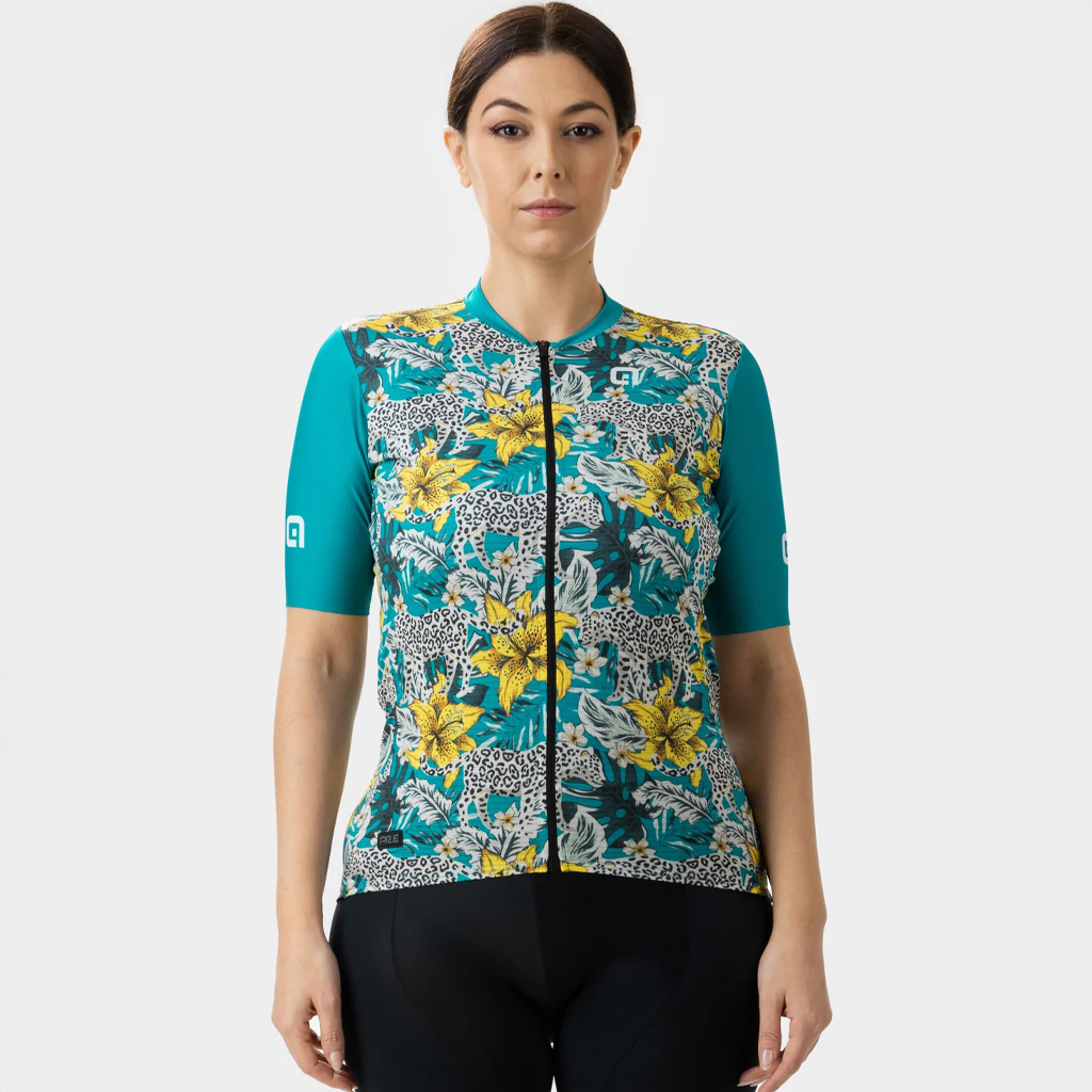 Maglia Maniche Corte Donna Alè HIBISCUS LADY COBALTO