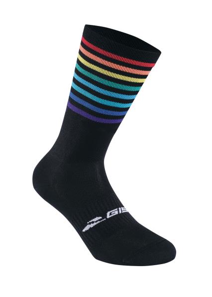 Calzino GIST Q-SKIN Stripes NERO COLOR