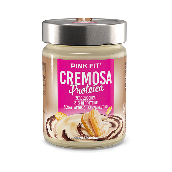 ProAction PINK FIT CREMOSA PROTEICA Tiramisù - Barattolo 300 gr.  
