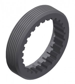 Anello filettato DT Swiss M 35 x 1mm - Acciaio, HXDXXX00N4021S