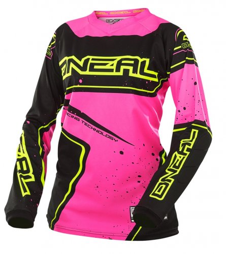 Maglia O'Neal maniche lunghe ELEMENT WOMEN Racewear L BLACK/PINK