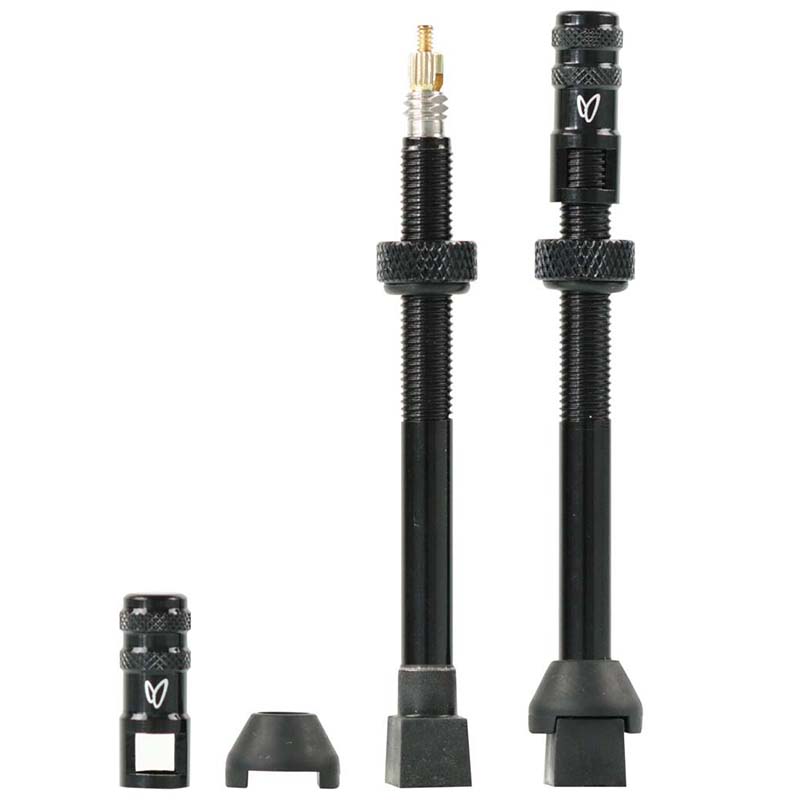 Effetto Mariposa Valvole Tubeless Caffelatex Tubeless Valve BLACK 70mm. x2  