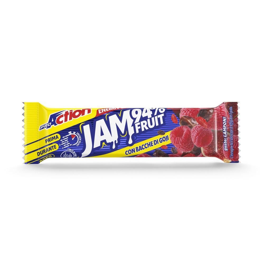 ProAction JAM 94% FRUIT Lampone - Barretta 30 g.  