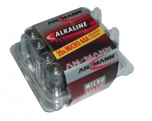 Batt alcalina Ansmann Micro LR 03 - 1,5 V, 1 x = 1 scatola da 20 pz
