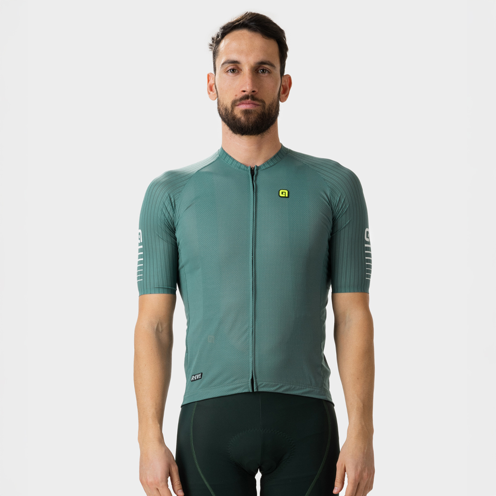 Maglia Maniche Corte Uomo Alè SILVER COOLING VERDE FOGLIA