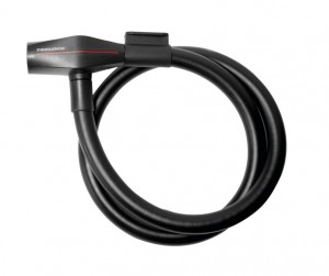 Lucchetto con cavo Trelock 85cm, Ø 12mm - KS 312/85/12, nero con supporto ZK 234